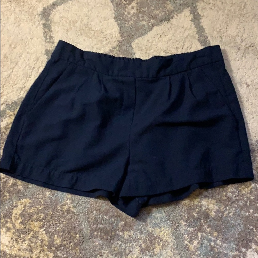Navy blue flowy shorts
